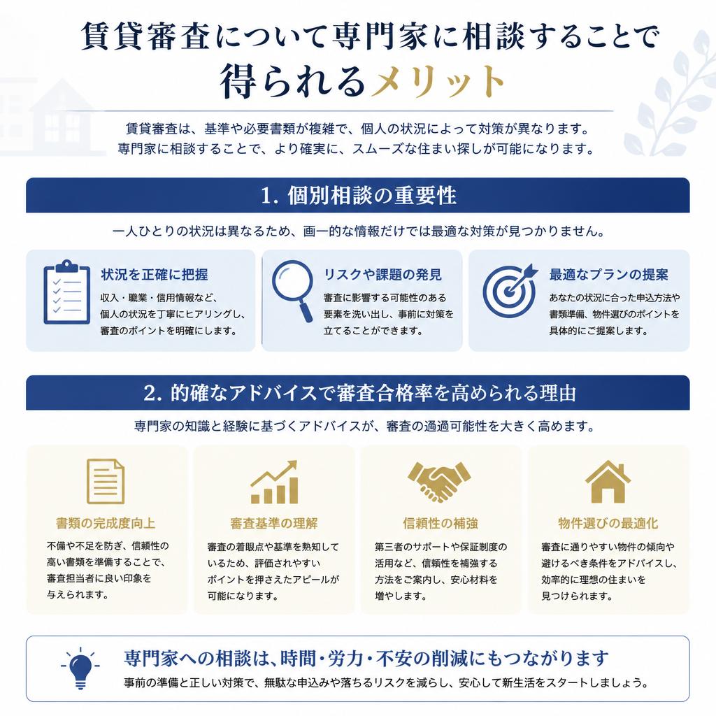 専門家に相談するメリット
