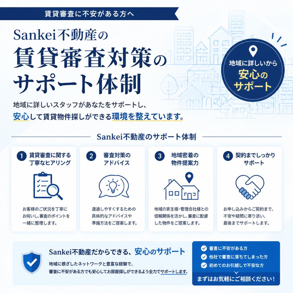 Sankei不動産のサポート体制